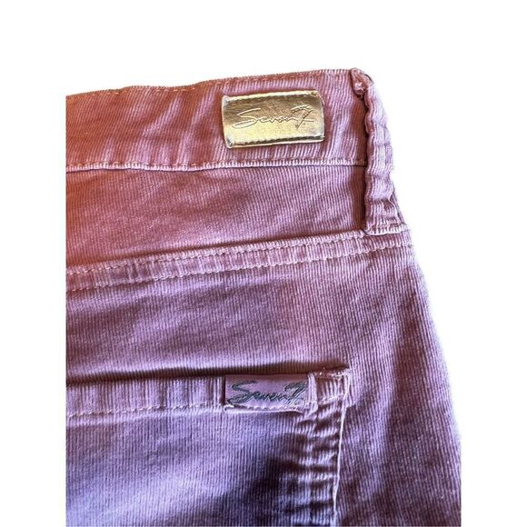 Seven7 corduroy pink rosewood ultra high rise skinny pants size 12 - Picture 3 of 8